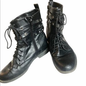 Club Couture - Black Combat Boots
